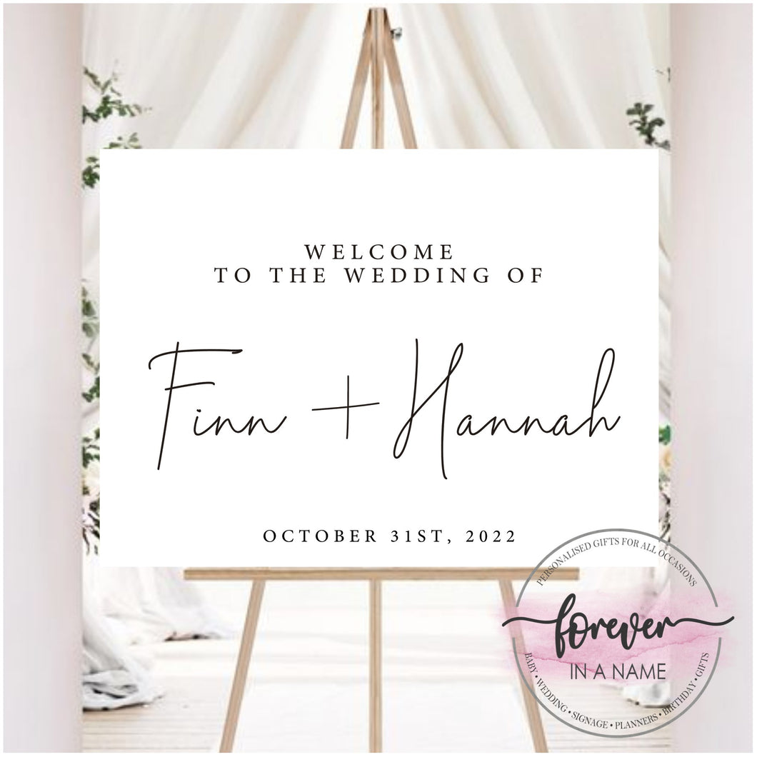 Welcome Sign - Hannah
