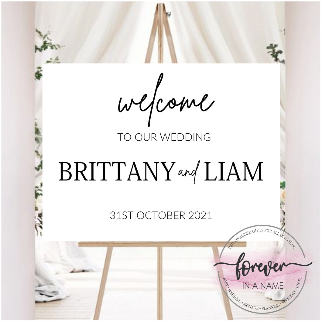 Welcome Sign - Liam