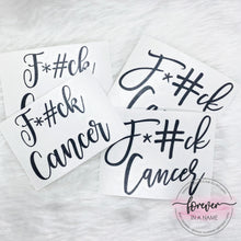 Load image into Gallery viewer, F*#K Cancer Decal