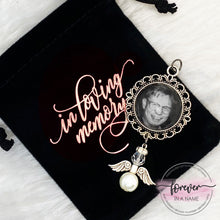 Load image into Gallery viewer, Photo Wedding Bouquet Memorial Charm